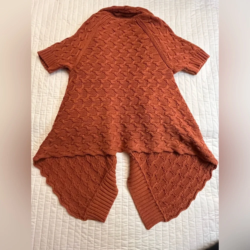 Cotton by Autumn Cashmere rust open front cardigan - Picture 4 of 4